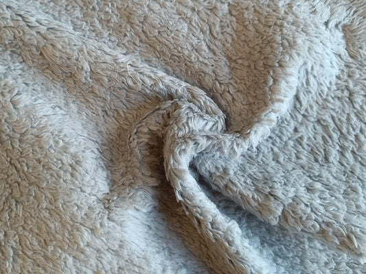 Sherpa coton - Bleu gris