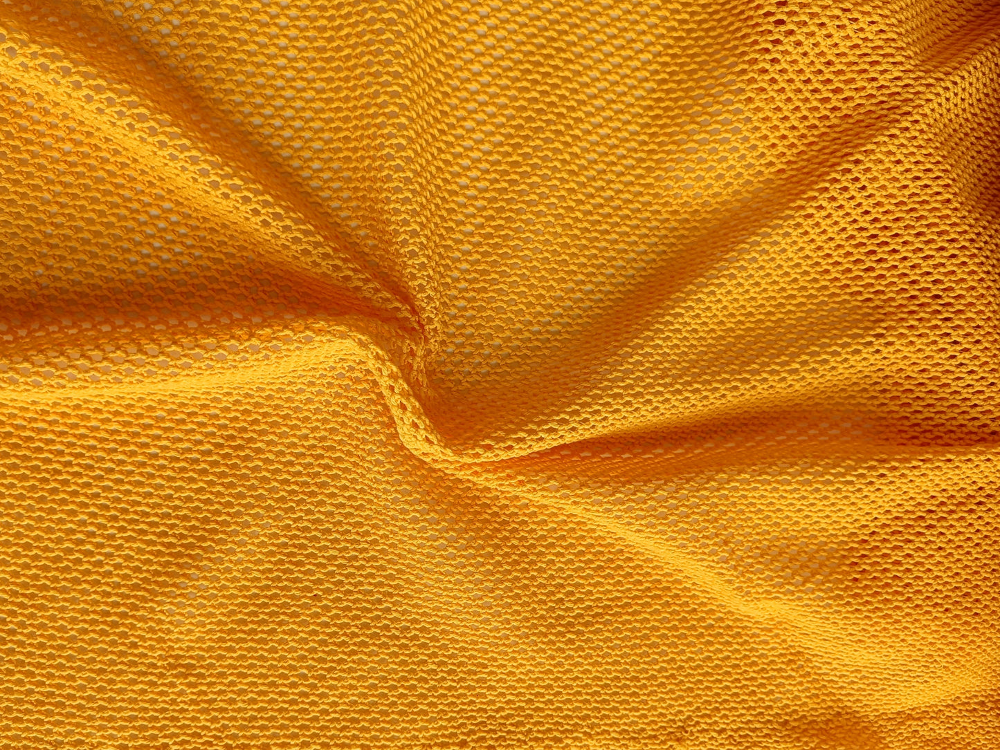 Tissu à maillot - Par dessus en Mesh - Jaune
