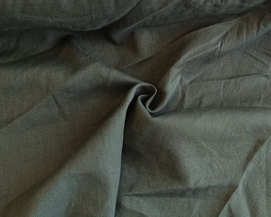 Sergé de coton - Vert militaire