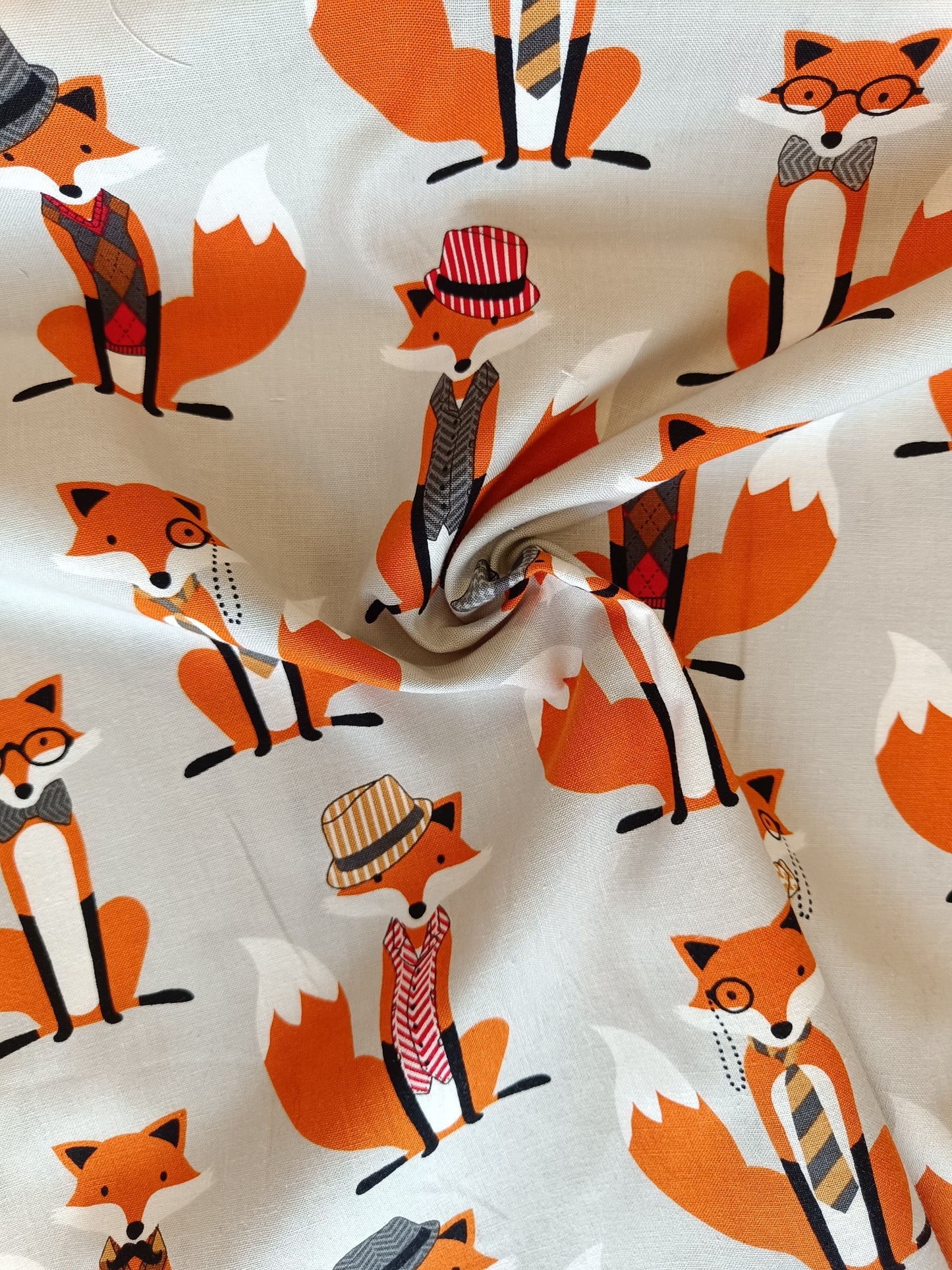 Coton à courtepointe - Renards