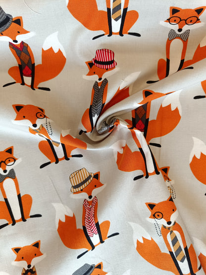 Coton à courtepointe - Renards