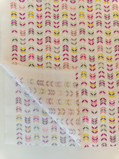 Coton à courtepointe - Chevrons multicolores