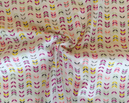 Coton à courtepointe - Chevrons multicolores