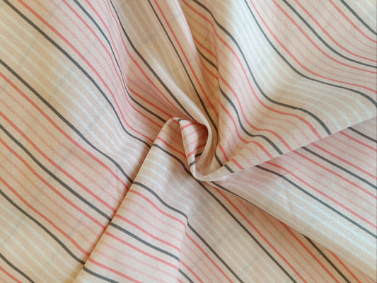 Coton à courtepointe - Diagonales rose