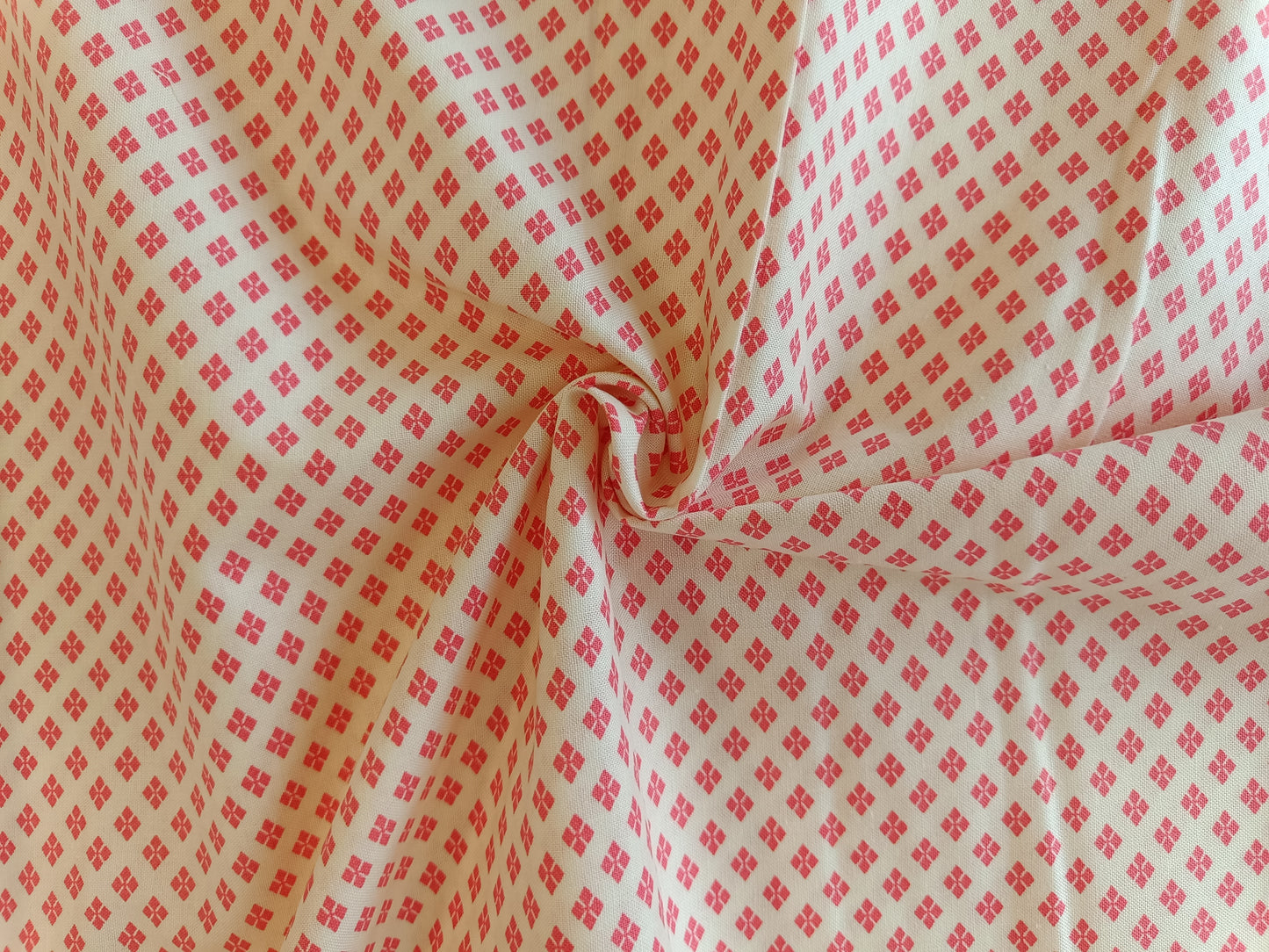 Coton à courtepointe - Losanges fuchsia