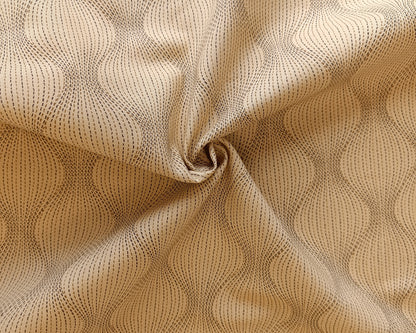 Coton à courtepointe - Courbes jaunes