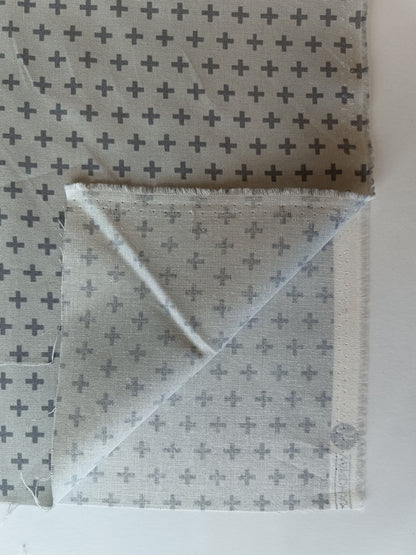Coton à courtepointe - Croix grises