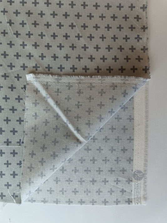 Coton à courtepointe - Croix grises