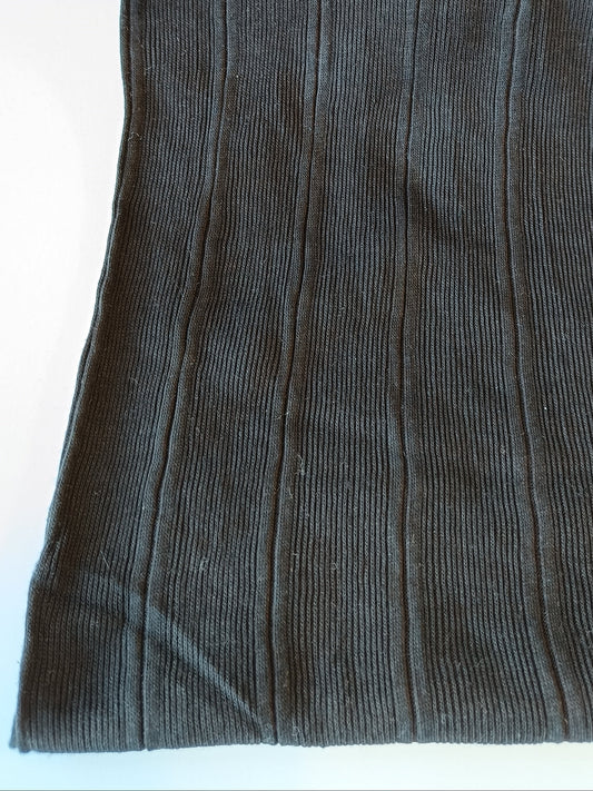 Tricot côtelé tubulaire - Noir