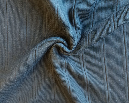 Tricot côtelé tubulaire - Noir