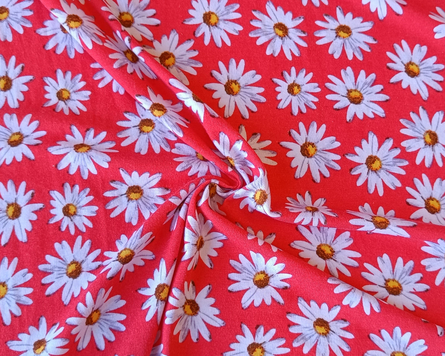 Jersey marguerites - Rouge