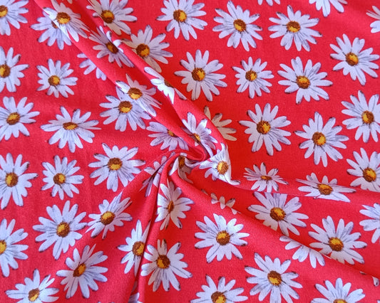 Jersey marguerites - Rouge
