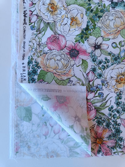 Coton à courtepointe - Fleurs d'été