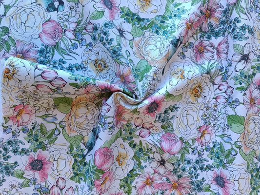 Coton à courtepointe - Fleurs d'été