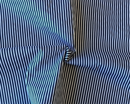 Toile - Rayures noir et blanc