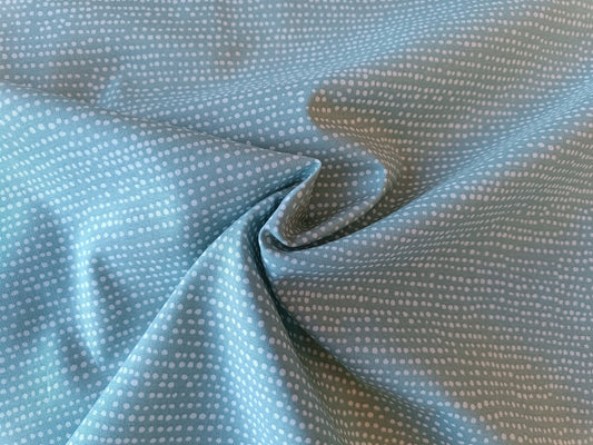 Coton à courtepointe - Vert à petits points