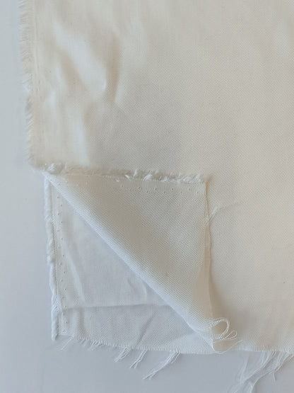 Sergé de viscose - Blanc nacré