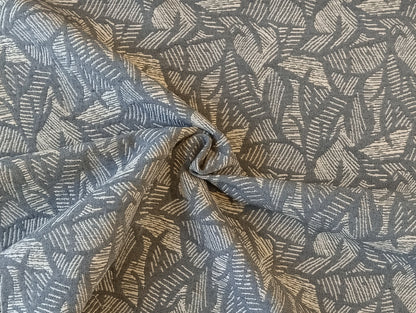 Jacquard - Feuilles grises