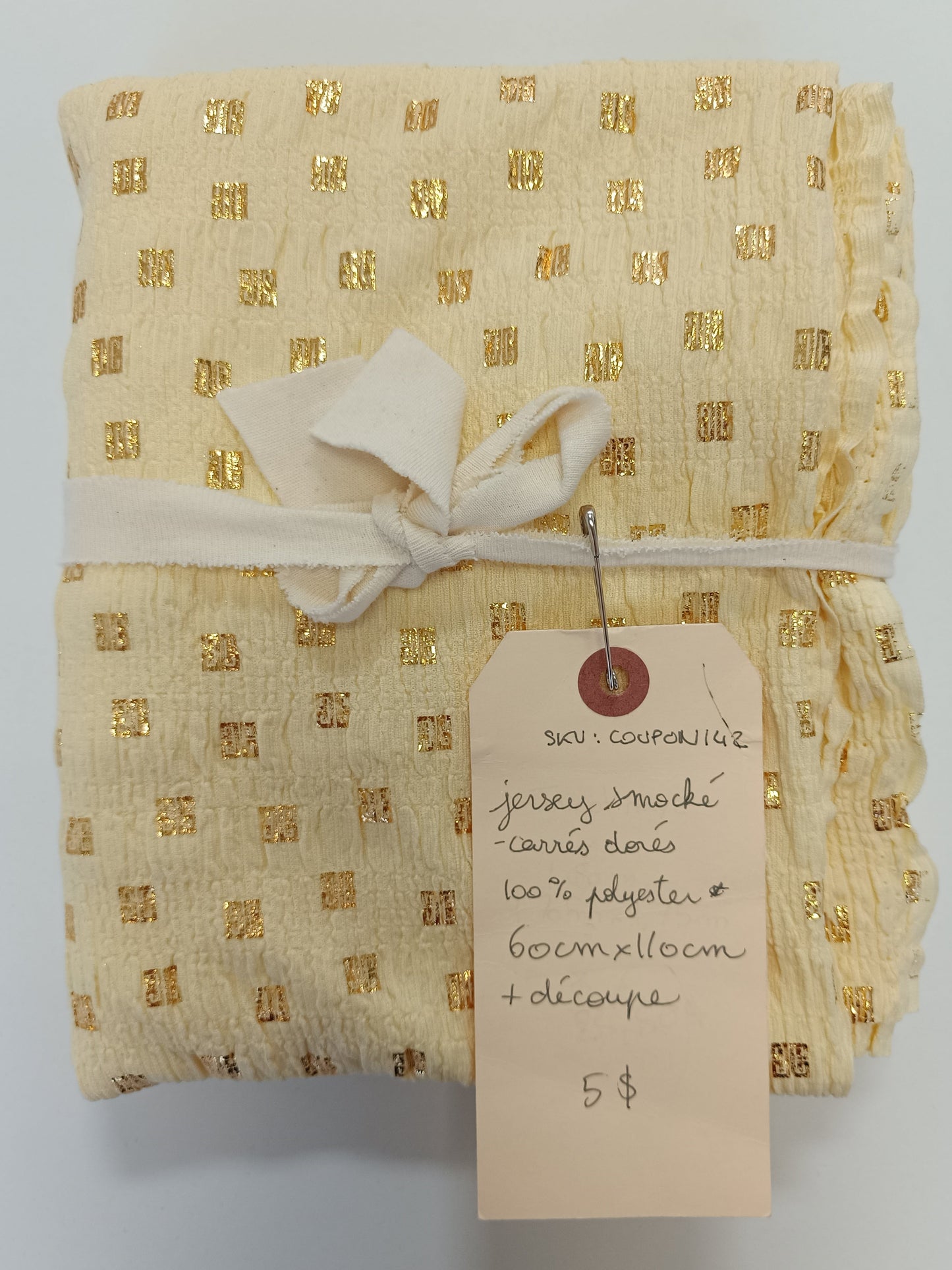 Jersey smocké - Coupon #142