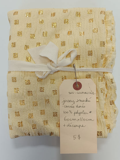 Jersey smocké - Coupon #142