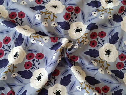 Viscose - Blue Anemone