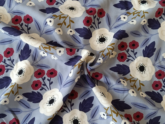 Viscose - Blue Anemone