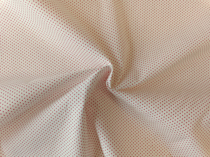 Quilting cotton - Red polka dots