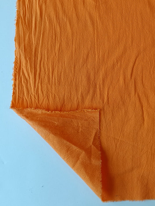 Coton sandwash - Orange fluo