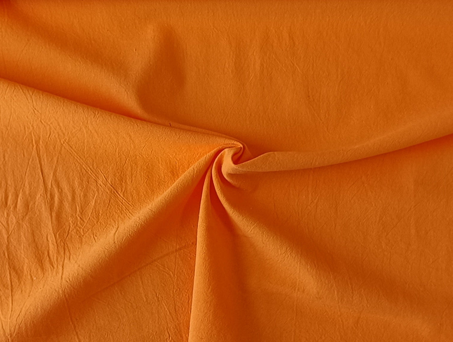 Coton sandwash - Orange fluo