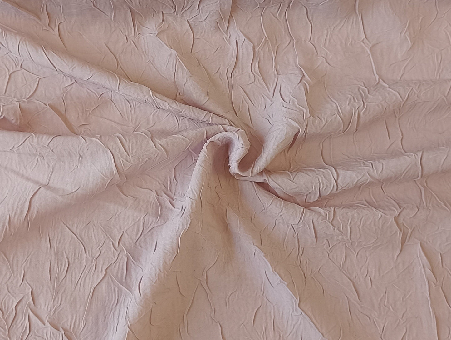 Voile effet froissé - rose poudré