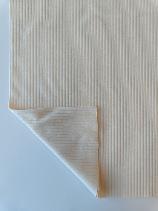 Tricot côtelé tubulaire - Blanc cassé