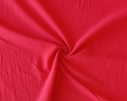 Coton froissé "crumple" - Orange sanguine