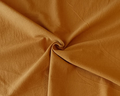 Coton froissé "crumple" - Moutarde