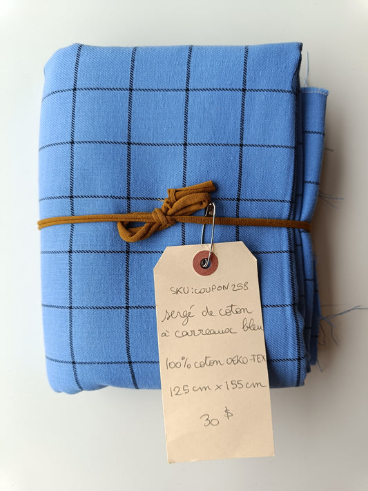 Sergé de coton - Coupon #258