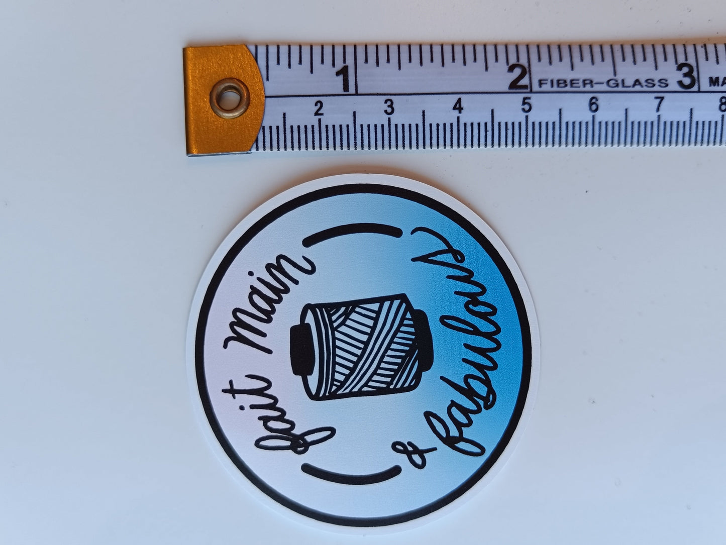 Autocollant "Fait main & fabulous"