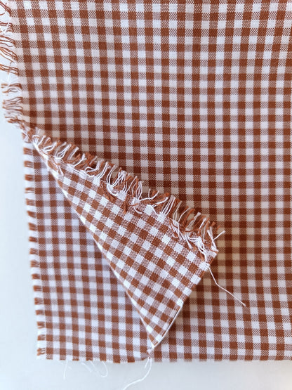 Toile de coton - Vichy 1/8" (2 couleurs)