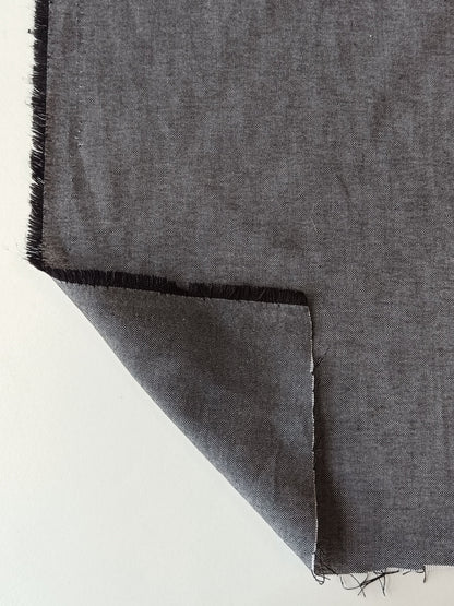 Chambray de coton - Gris