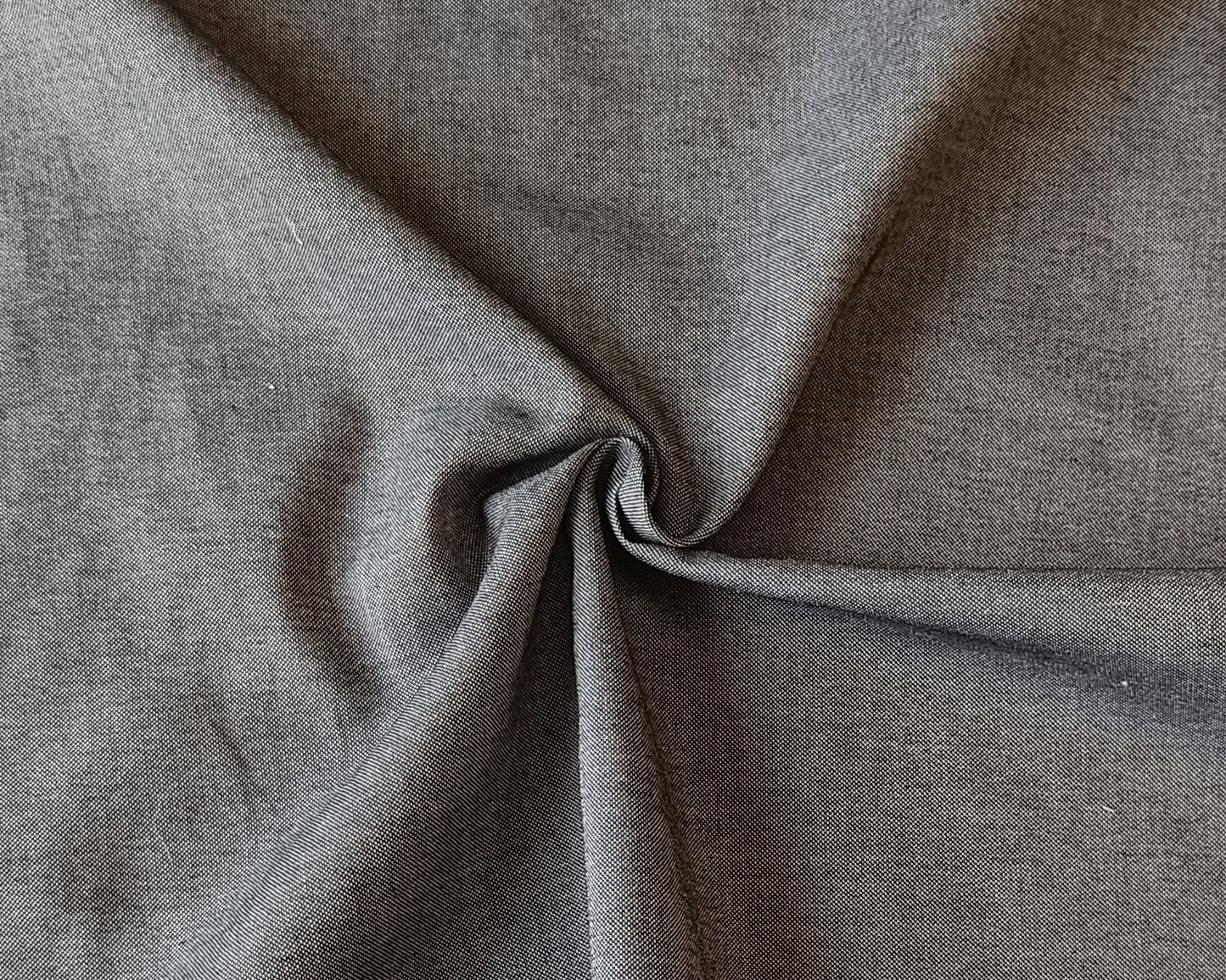 Chambray de coton - Gris