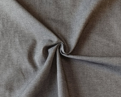Chambray de coton - Gris