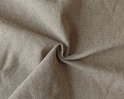 Chambray de coton (tissage épais) - Noisette