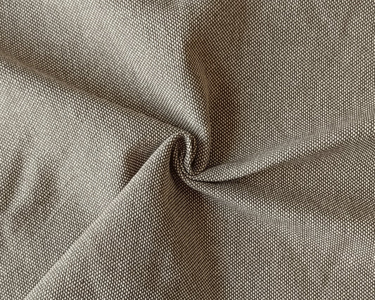 Chambray de coton (tissage épais) - Noisette