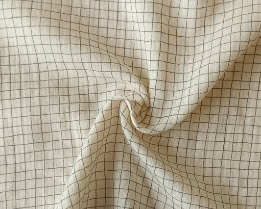 Double gaze de coton - Imprimé carreaux