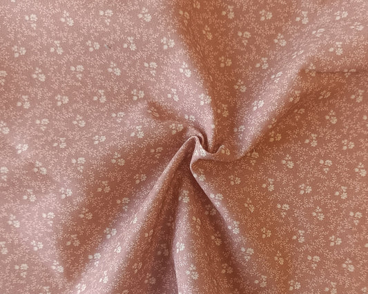 Coton à courtepointe - Oeillets rose