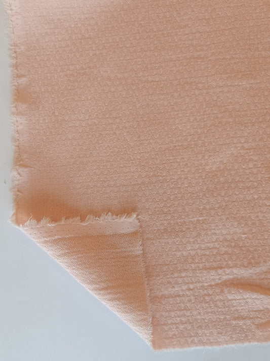 Coton texturé - Rose