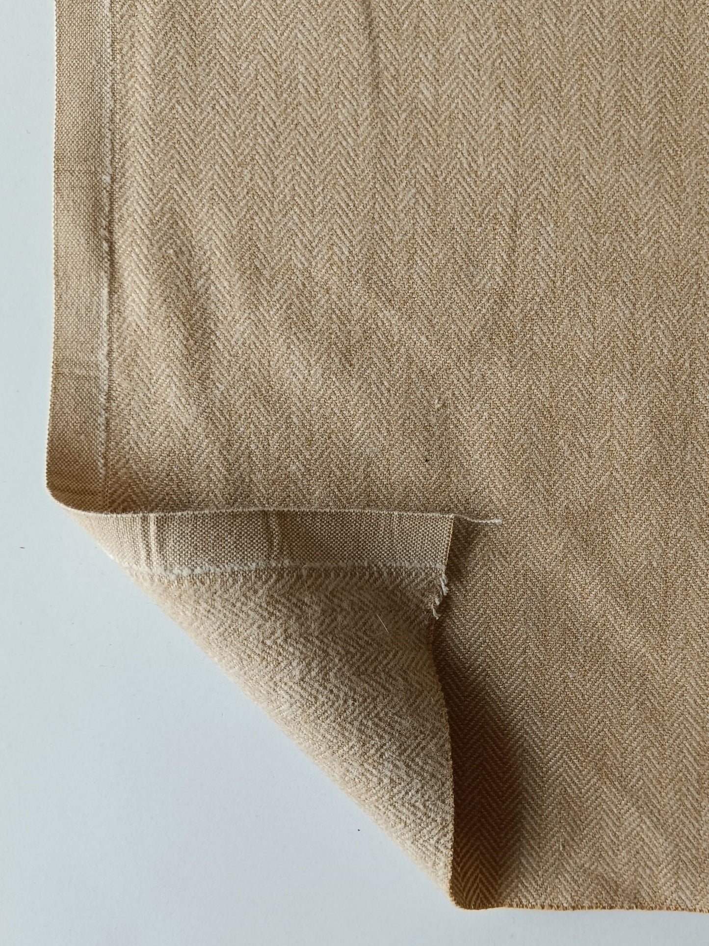 Flanelle de coton - Chevrons beige