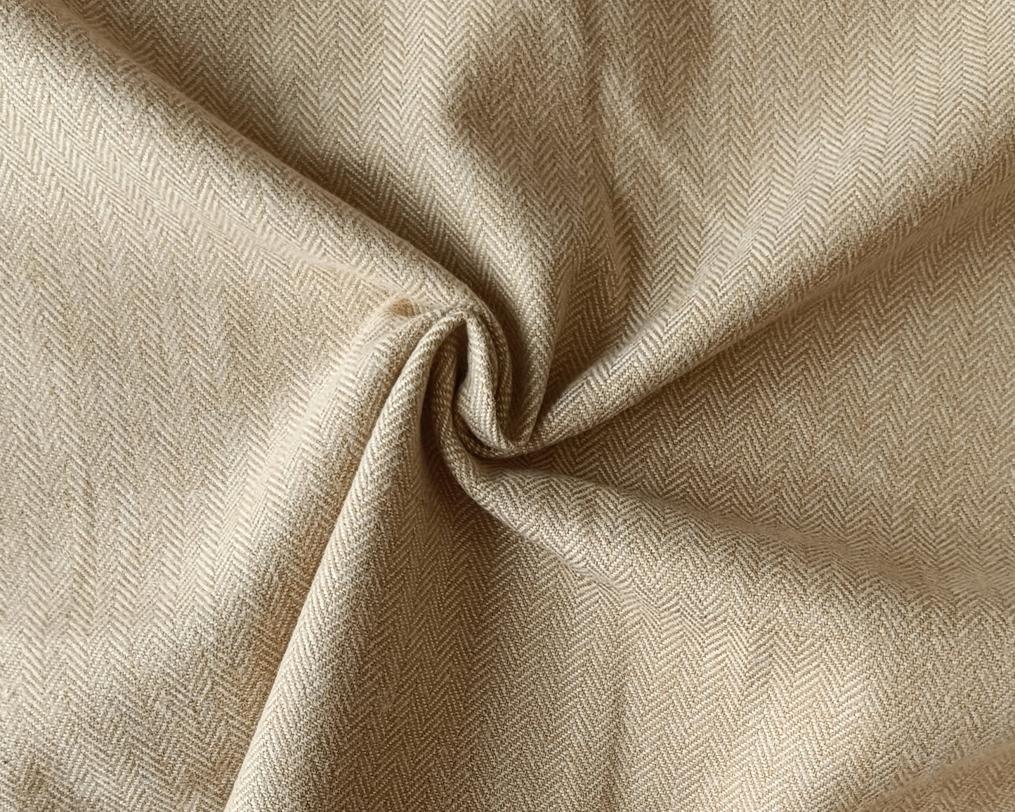 Flanelle de coton - Chevrons beige