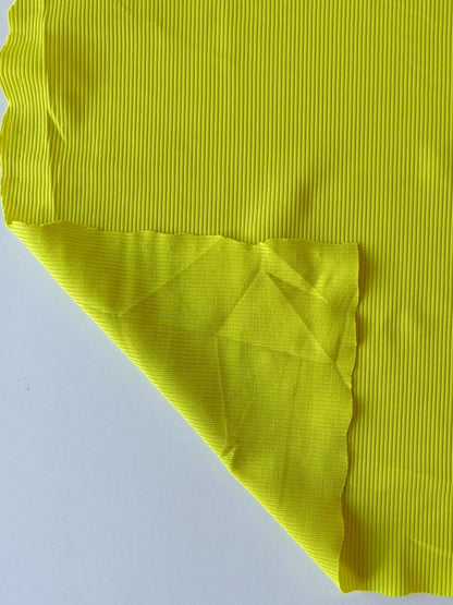 Tissu à maillot côtelé - Jaune chartreuse