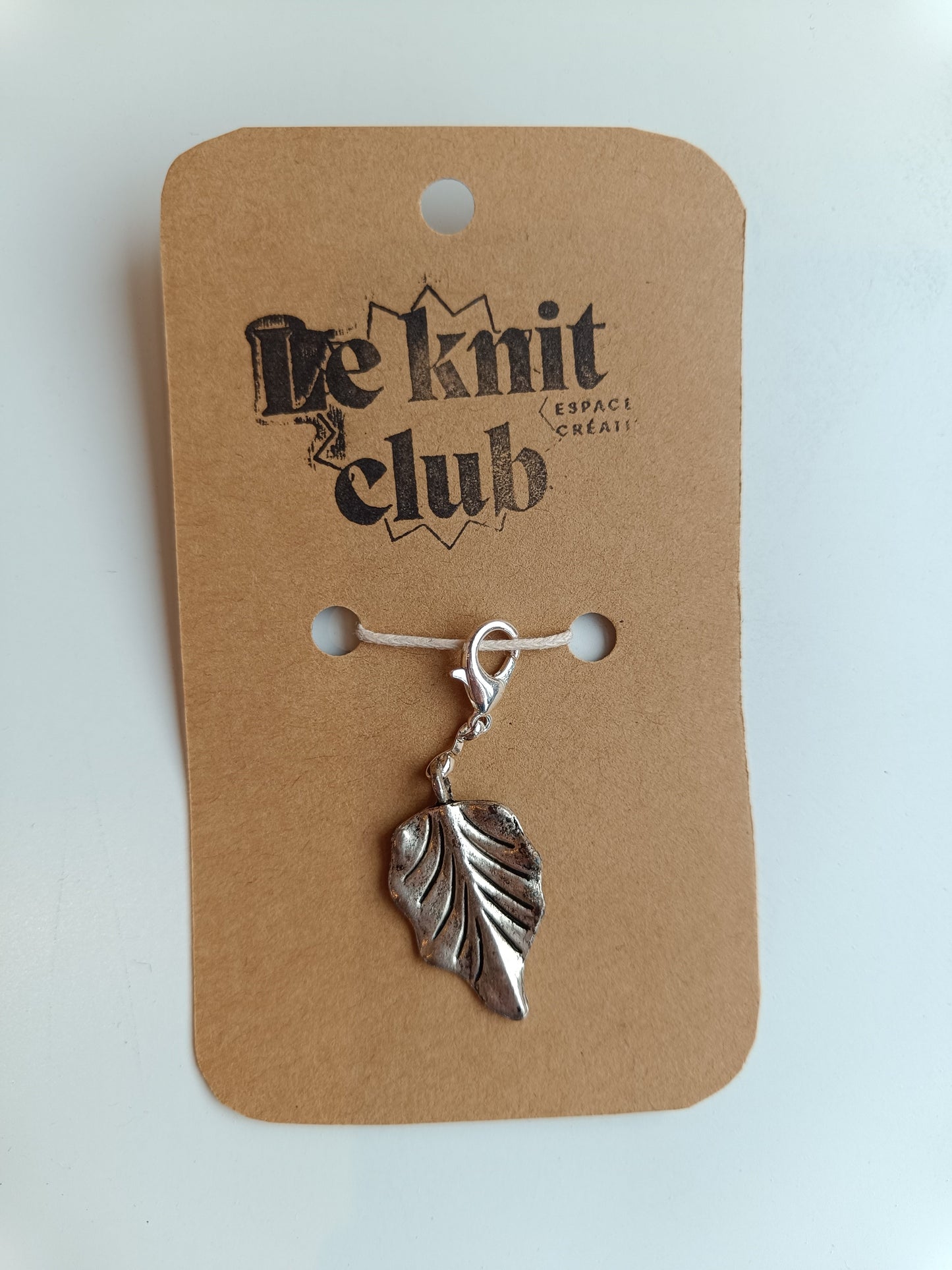 Marqueur de mailles "feuille" - Le knit club