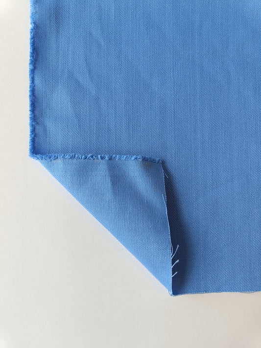Sergé de coton biologique - Bleu clair
