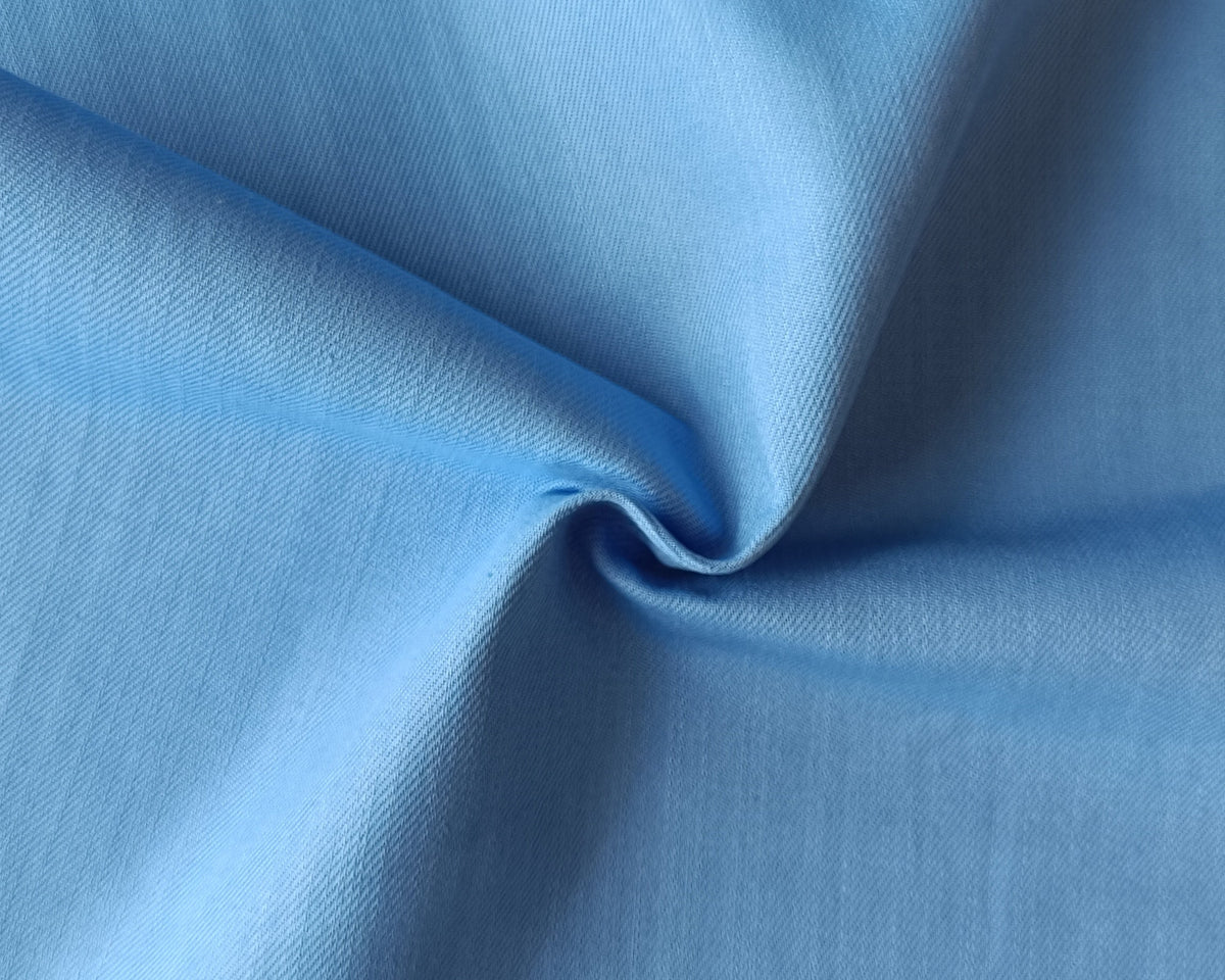 Sergé de coton - Bleu clair